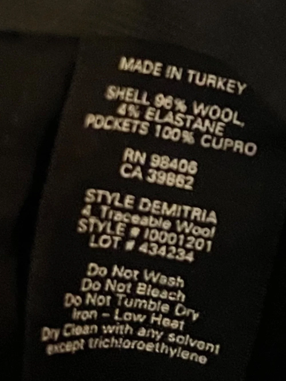 Theory Demitria suit pant - Good Wool size 10 - Picture 5 of 6